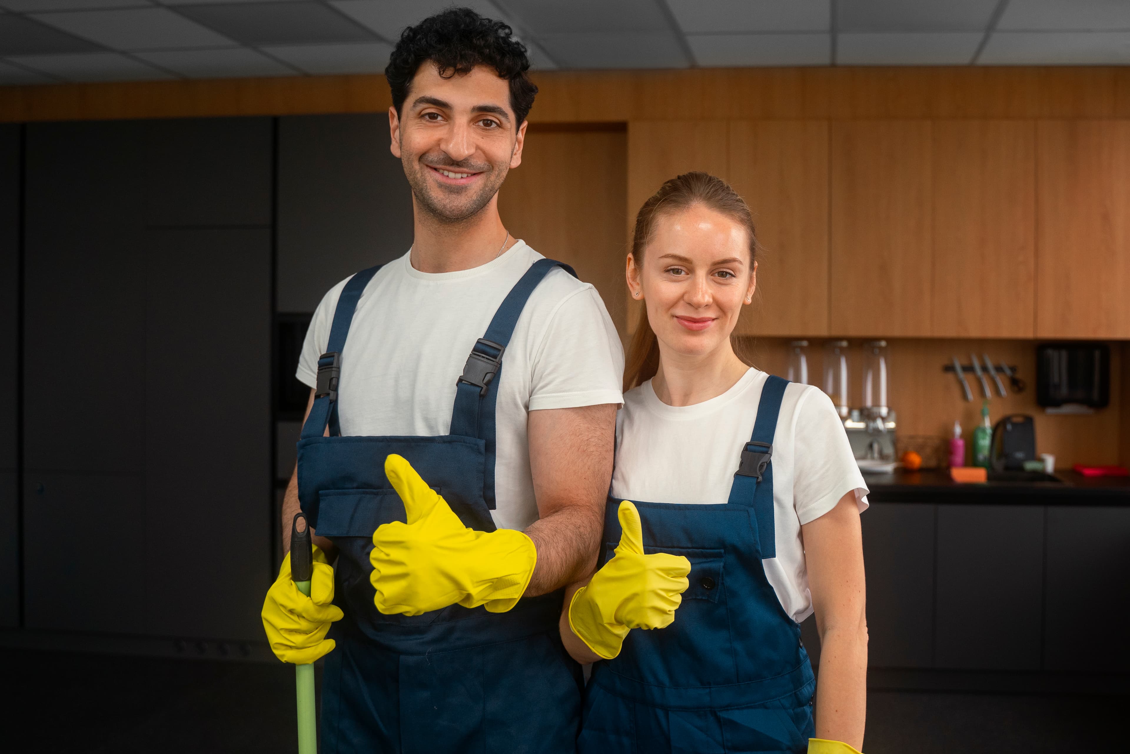 Friendly NDIS support cleaning team